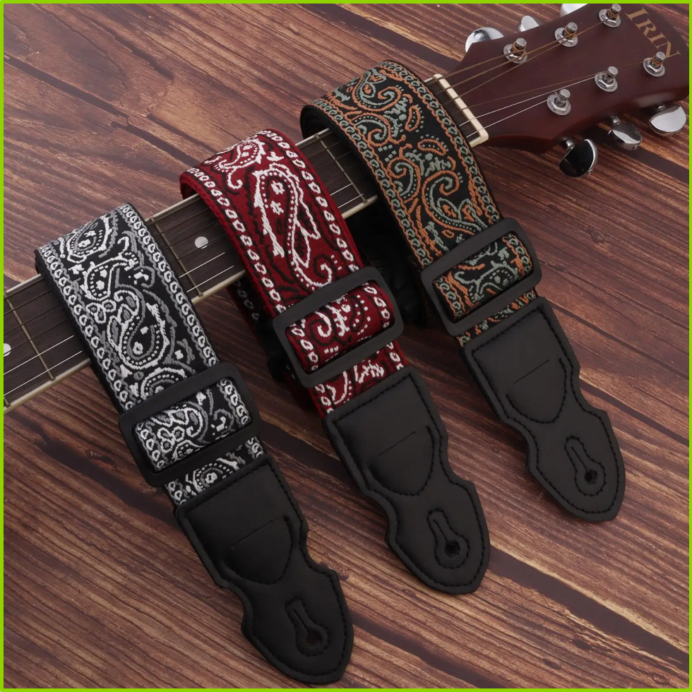 Ethnic Fashion Bd - Fashion Retro Embroidered Electric Guitar Strap