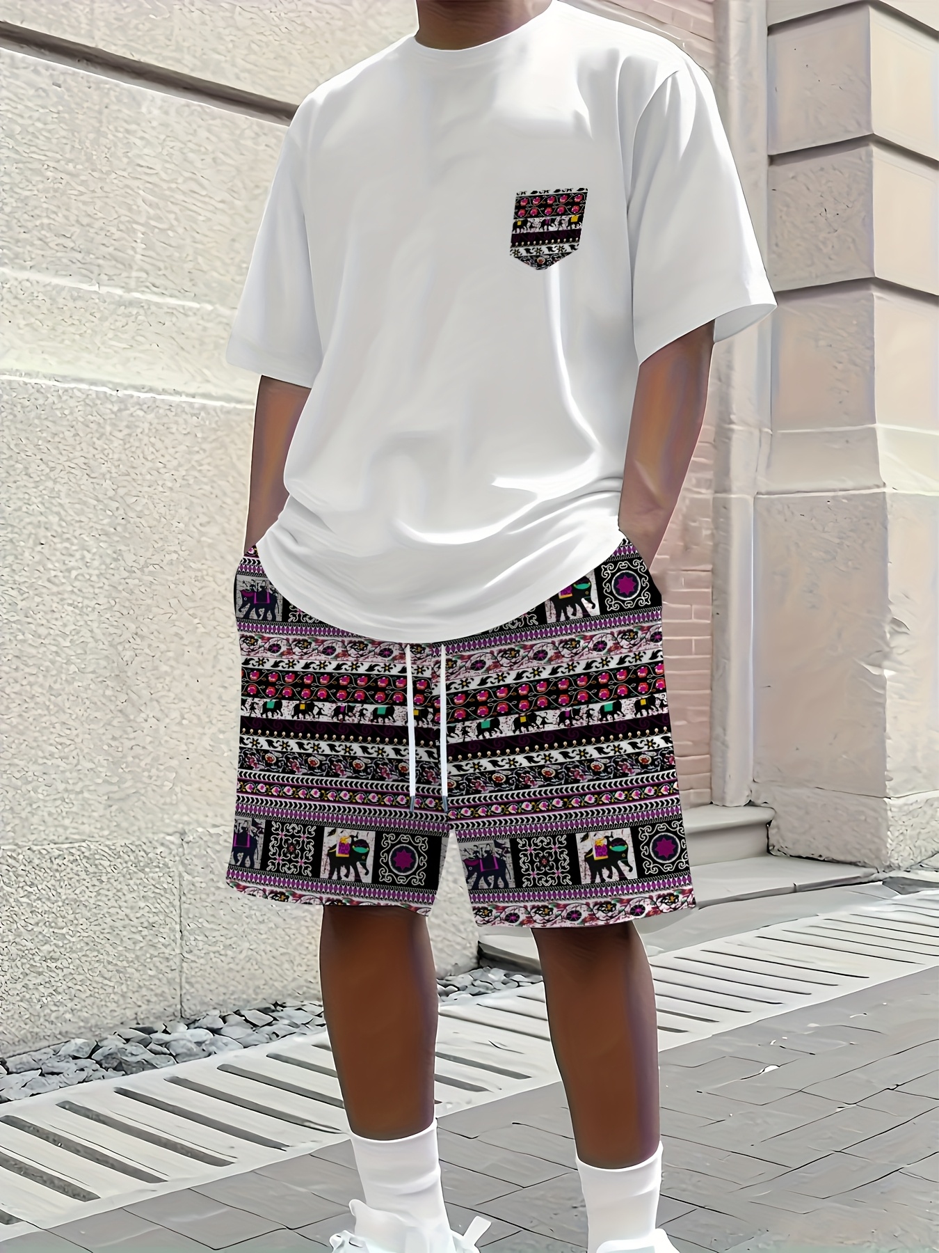 Ethnic Fashion Style - 2026 Summer New Men's Short-Sleeved Set