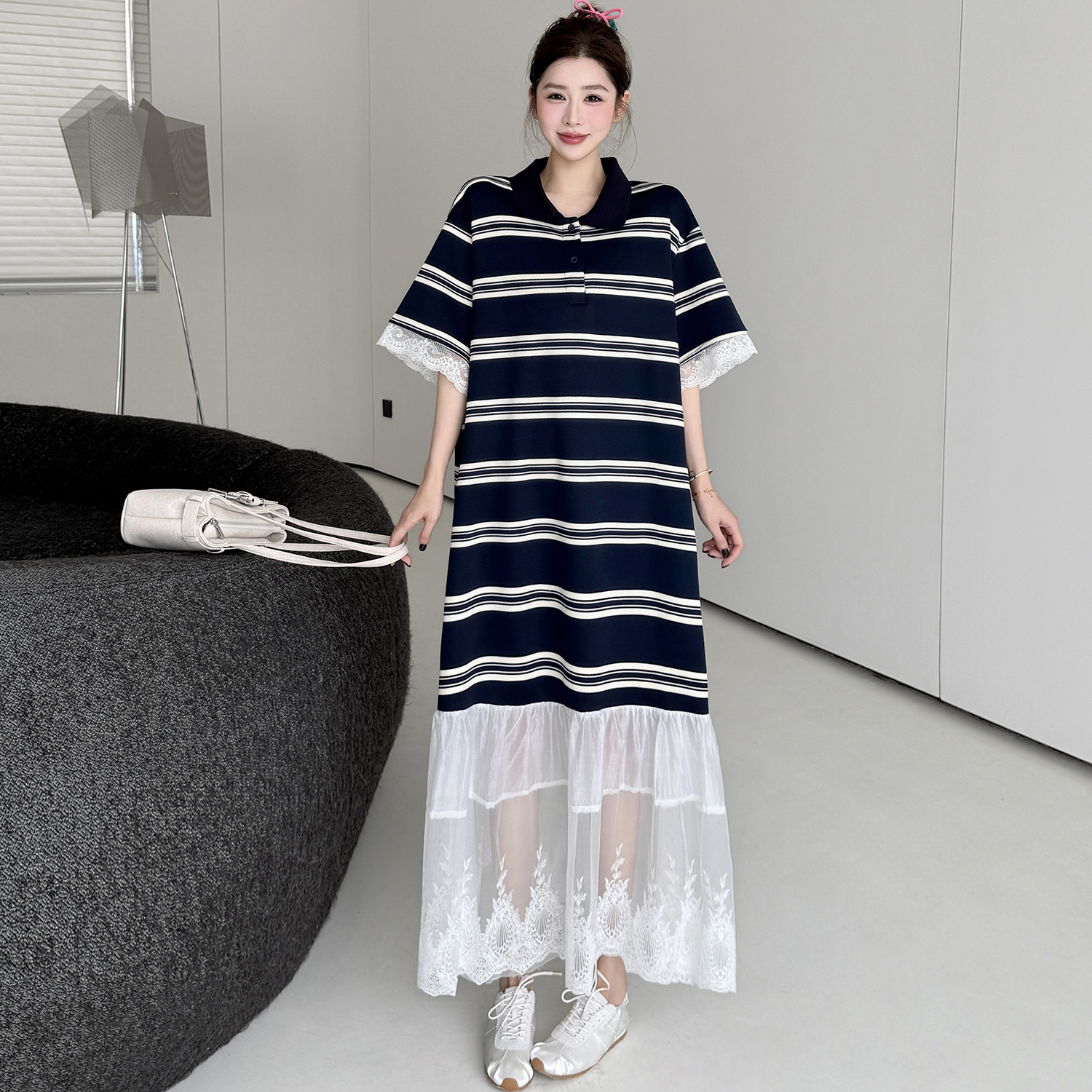 Ethnic Wear - New 2026 Summer Lace Collar Dress