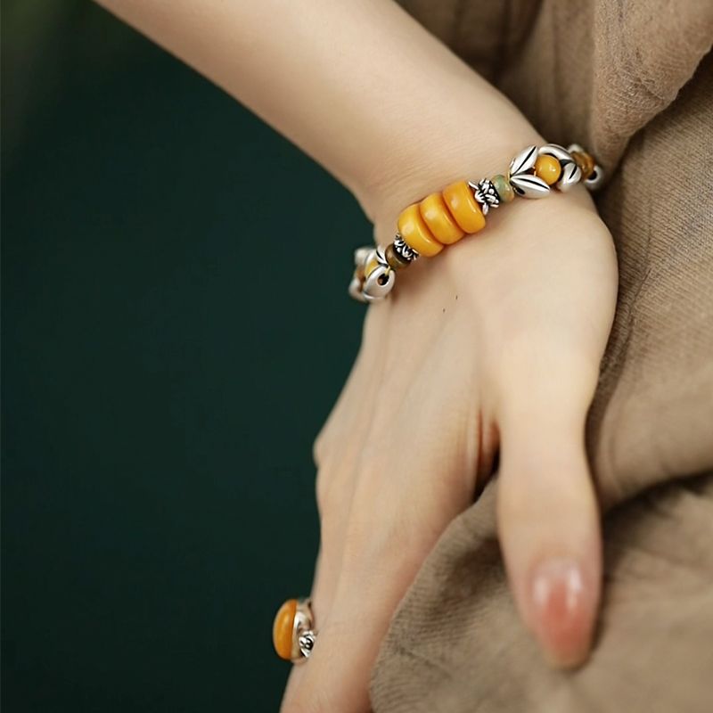 Yellow Disc Round Bead Spacer  - مراجعة Ethnic Wear Fashion Designer وسعره