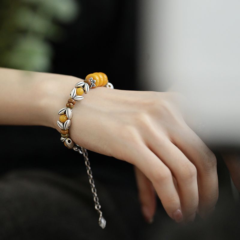 Yellow Disc Round Bead Spacer  - مراجعة Ethnic Wear Fashion Designer وسعره