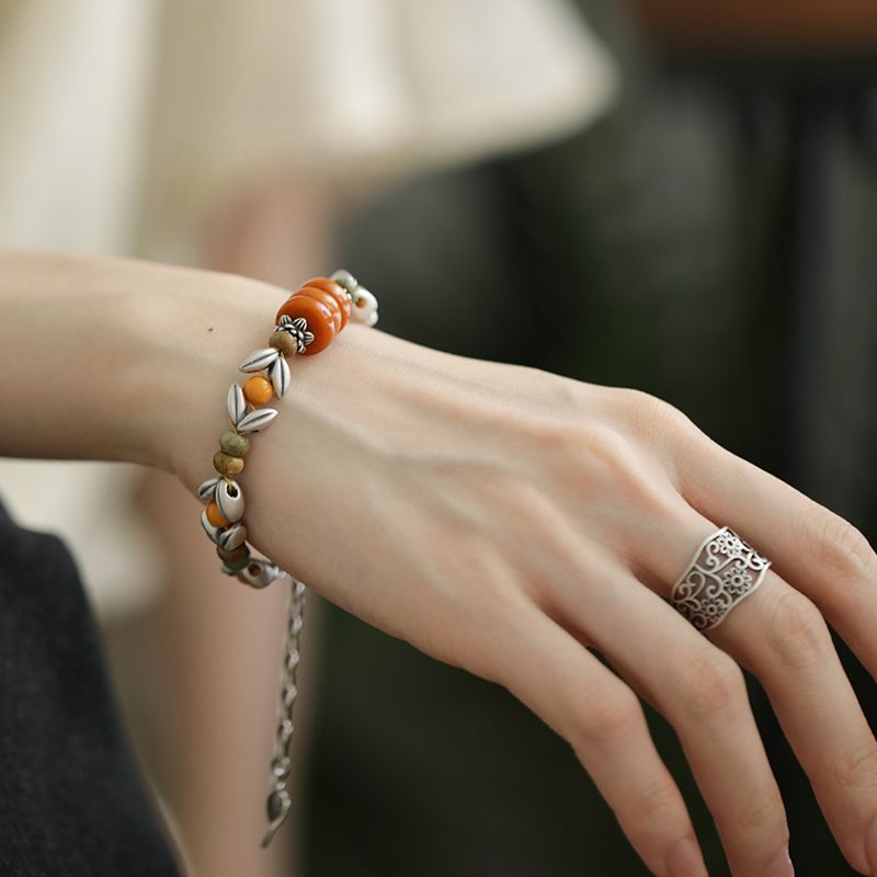Yellow Disc Round Bead Spacer  - مراجعة Ethnic Wear Fashion Designer وسعره