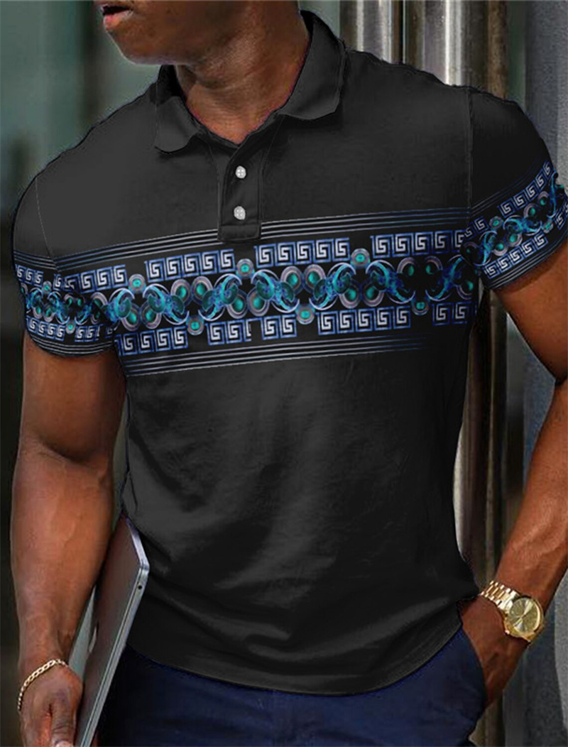 Retro Ethnic Style Polo Shirts - مراجعة Men'S Ethnic Fashion Trends وسعره