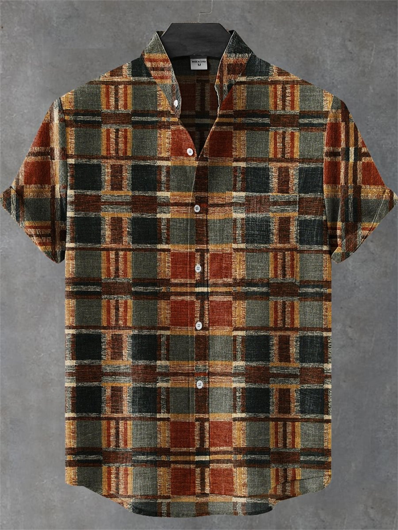 Men's Short Sleeve Shirt Vinta - مراجعة Men'S Ethnic Fashion Trends وسعره