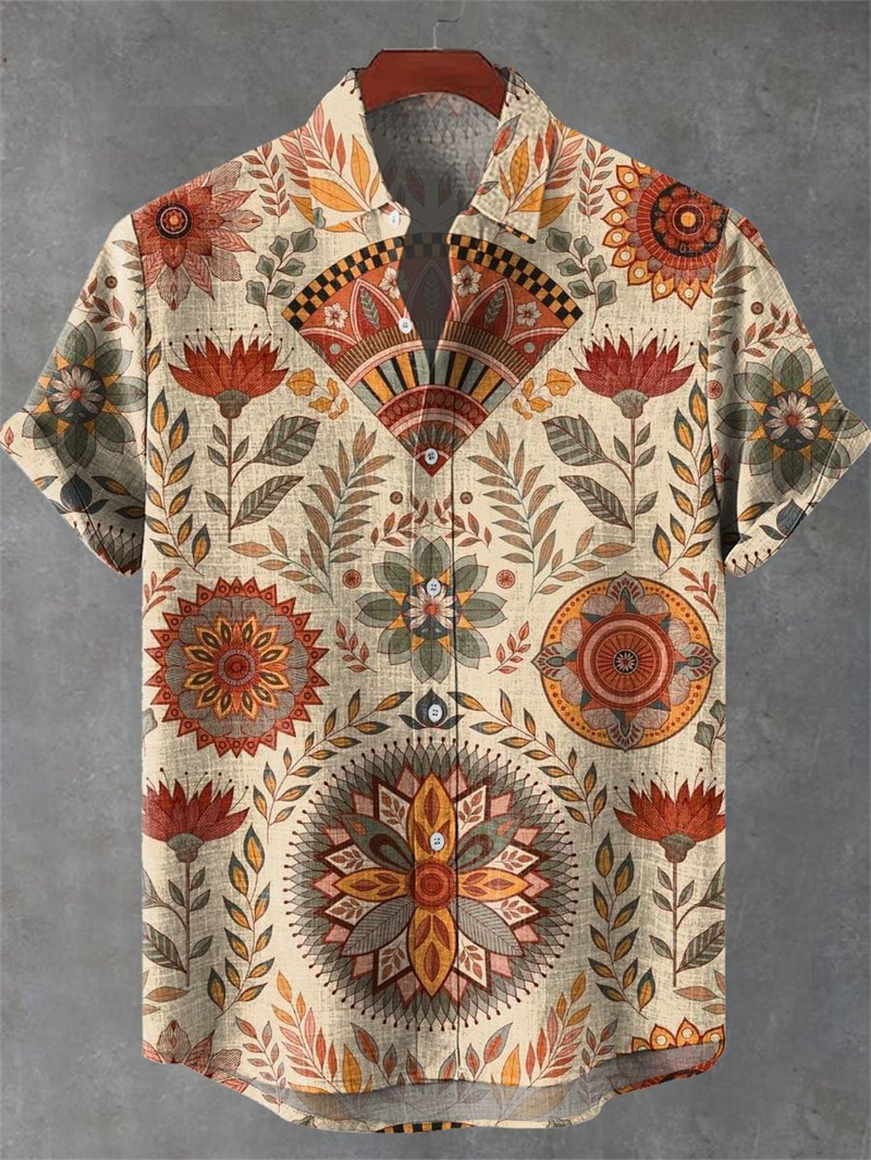 Men's Short Sleeve Shirt Vinta - مراجعة Men'S Ethnic Fashion Trends وسعره