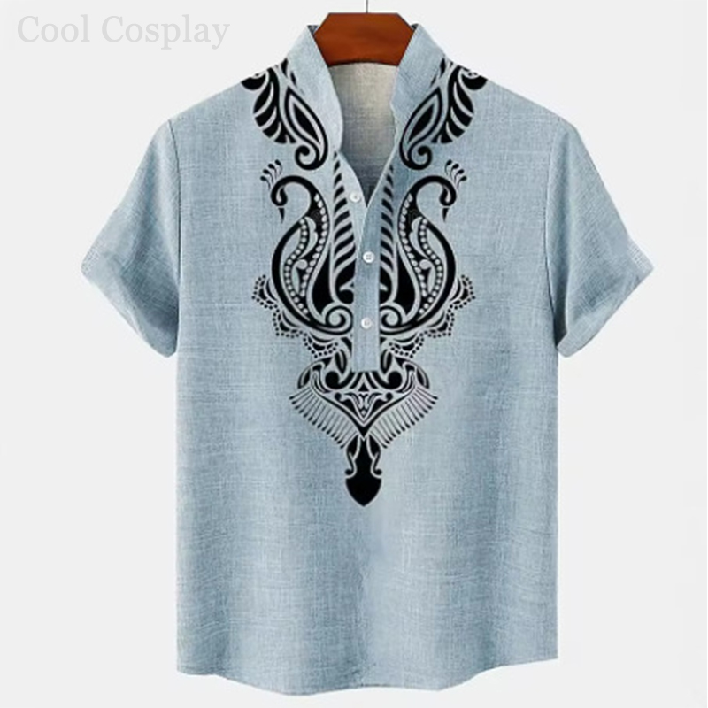 Male Retro Tops Henley Shirt M - مراجعة Ethnic Fashion Style وسعره