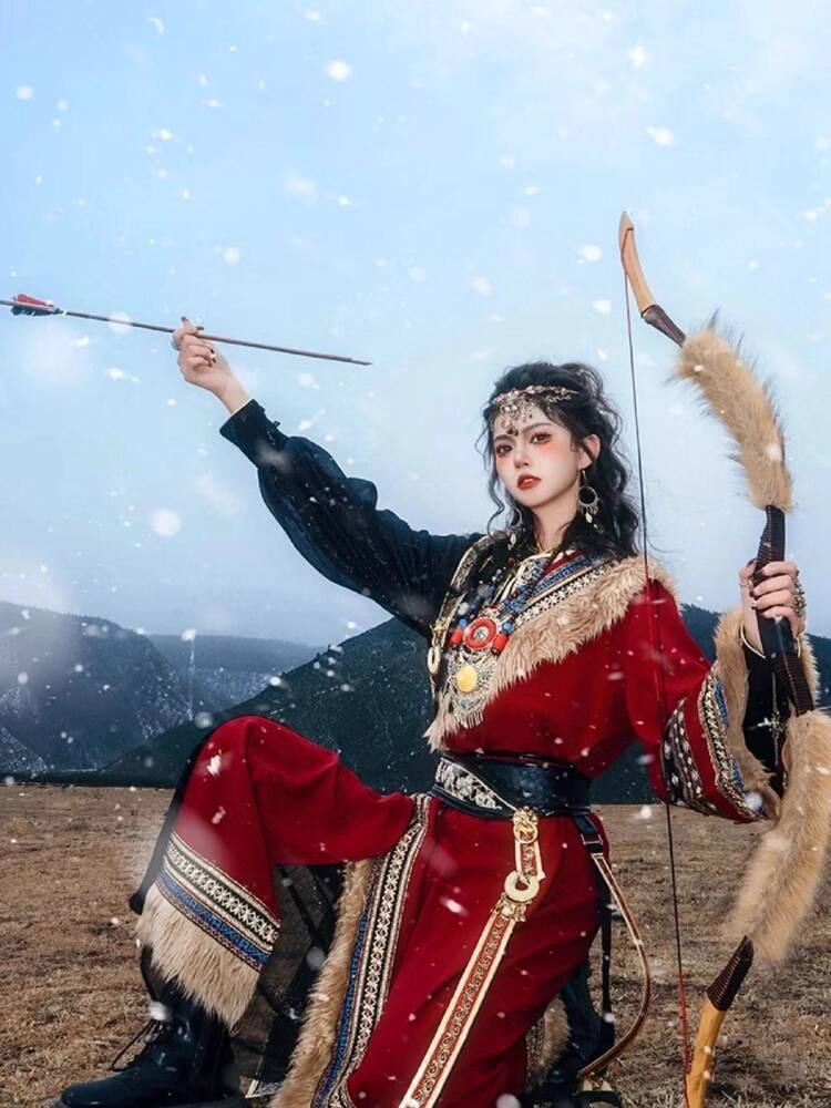 New Tibetan robe Tibet brigade - مراجعة Ethnic Wear وسعره