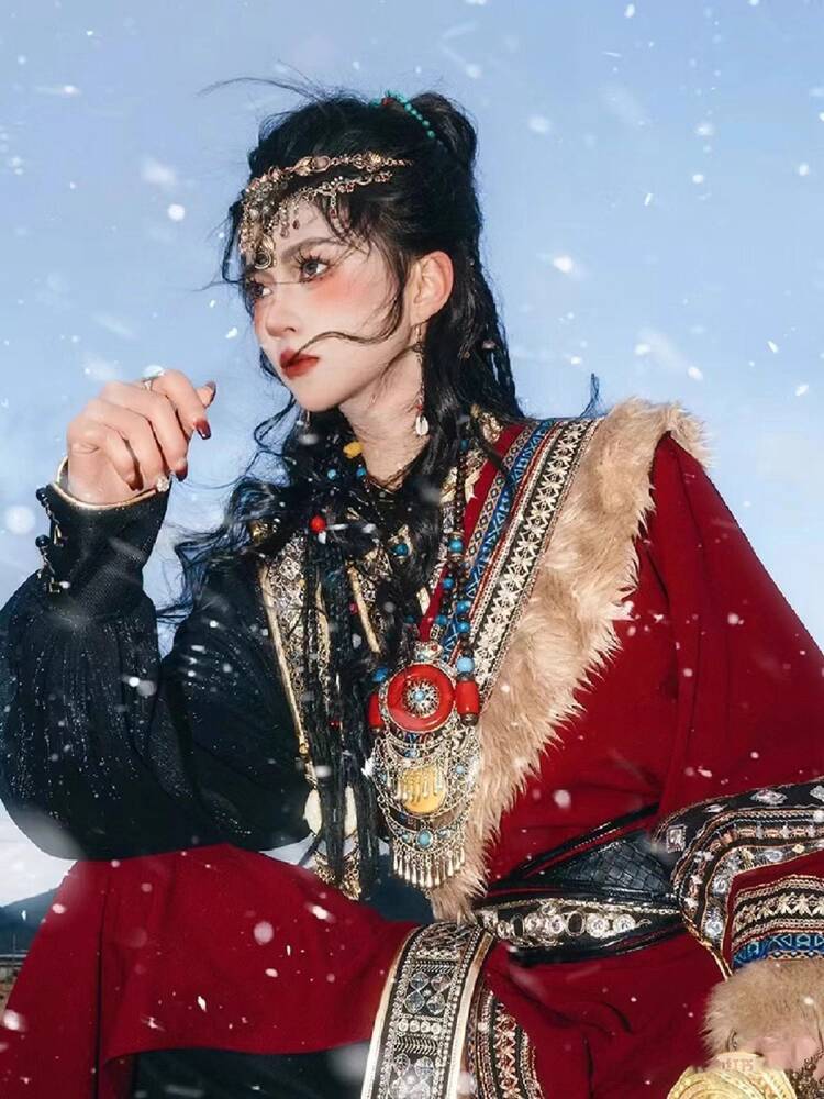 New Tibetan robe Tibet brigade - مراجعة Ethnic Wear وسعره
