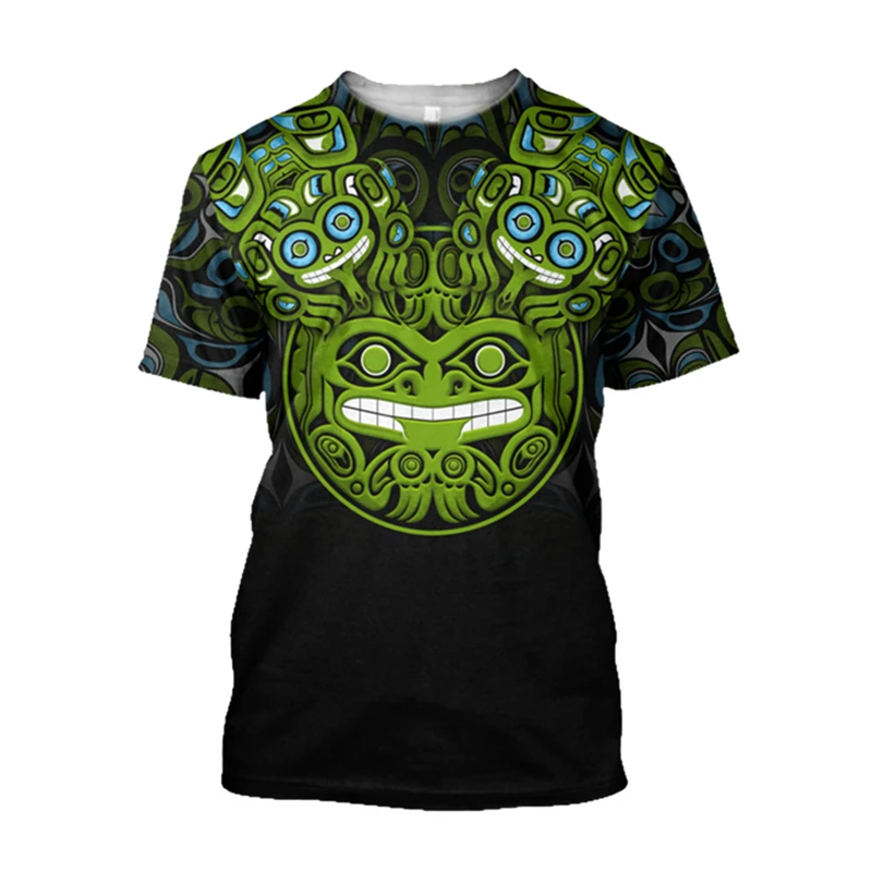 Retro Ethnic Aztec Mexico T-sh - مراجعة Men'S Ethnic Fashion Trends وسعره