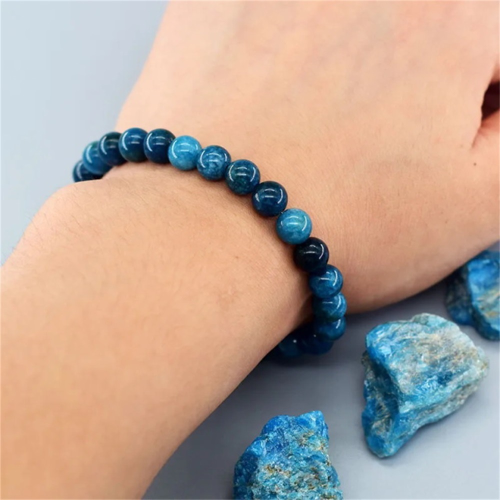 1pcs Apatite Style Bracelet Bl - مراجعة Men'S Ethnic Fashion Trends وسعره