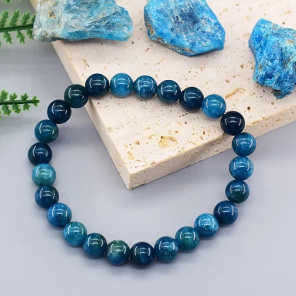 1pcs Apatite Style Bracelet Bl - مراجعة Men'S Ethnic Fashion Trends وسعره