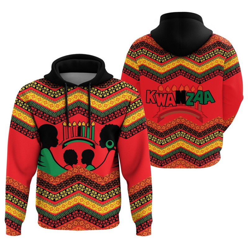 African Kwanzaa Hoodies 3D Pri - مراجعة Men'S Ethnic Fashion Trends وسعره