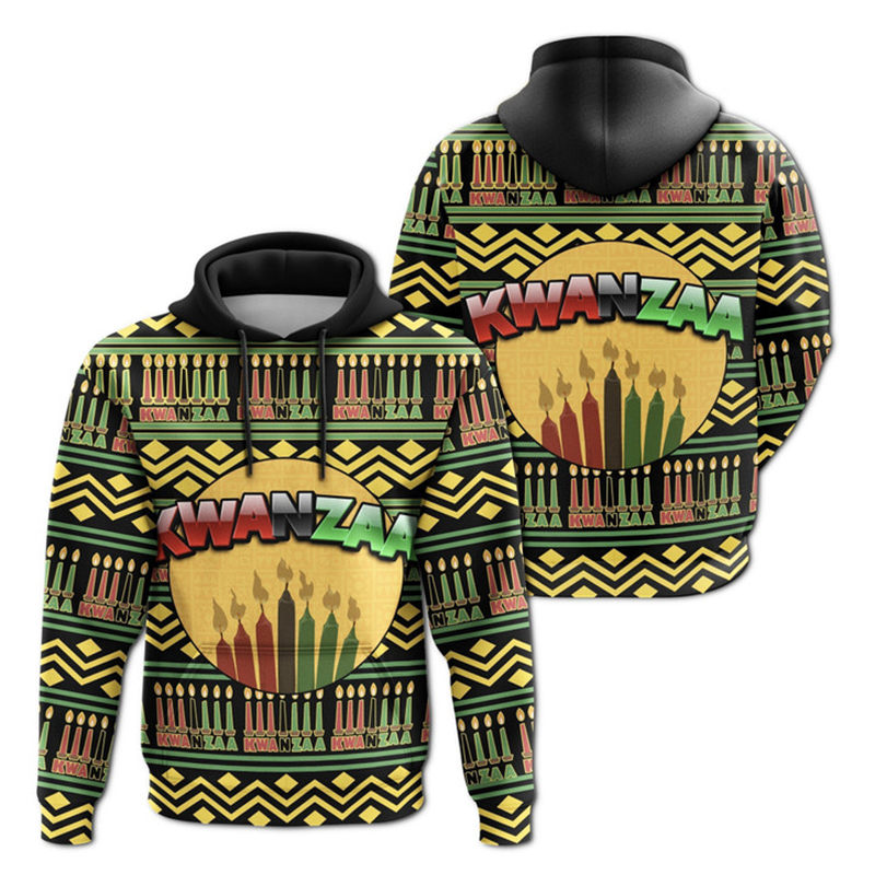 African Kwanzaa Hoodies 3D Pri - مراجعة Men'S Ethnic Fashion Trends وسعره