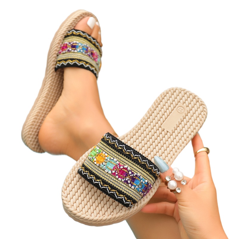 2026 New Summer Women Slippers - مراجعة Ethnic Fashion Style وسعره