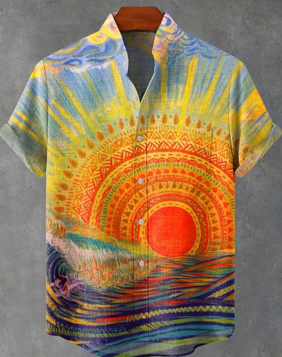 New Ethnic Style Sunset 3D Pri - مراجعة Ethnic Fast Fashion وسعره
