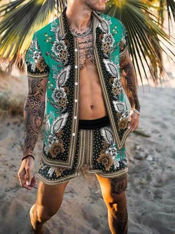 Summer Men's Casual Loose Shor - مراجعة Ethnic Fashion Style وسعره
