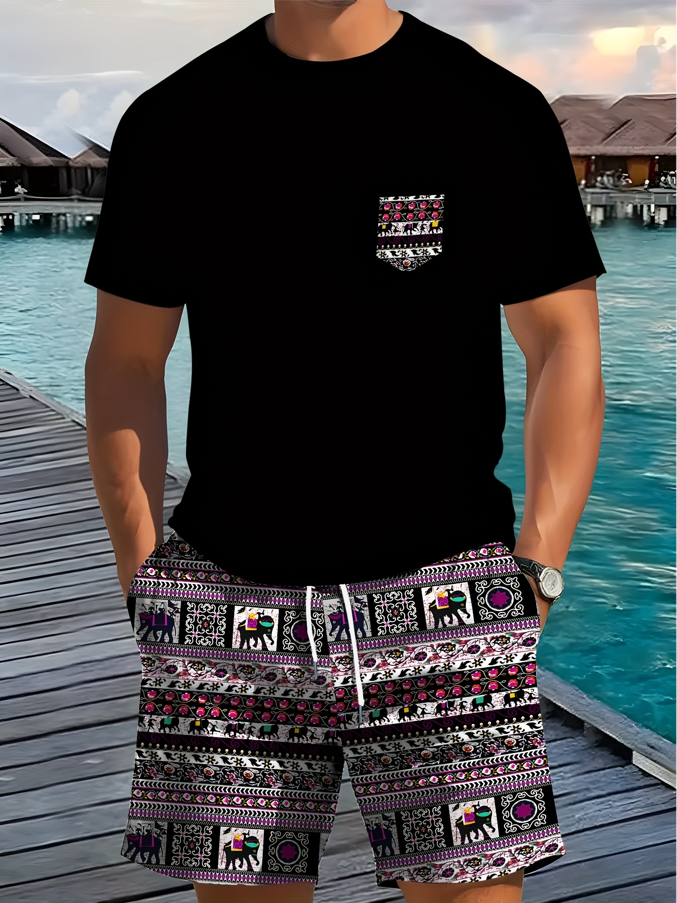 2026 Summer New Men's Short-Sl - مراجعة Ethnic Fashion Style وسعره