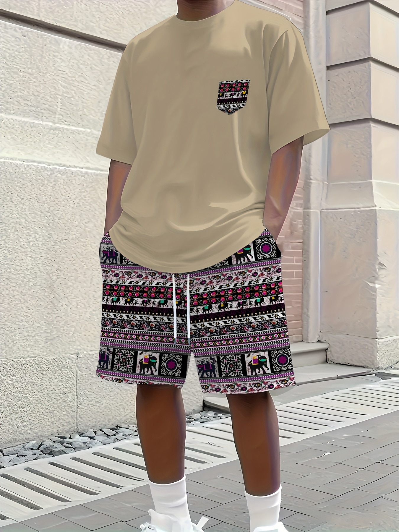 2026 Summer New Men's Short-Sl - مراجعة Ethnic Fashion Style وسعره