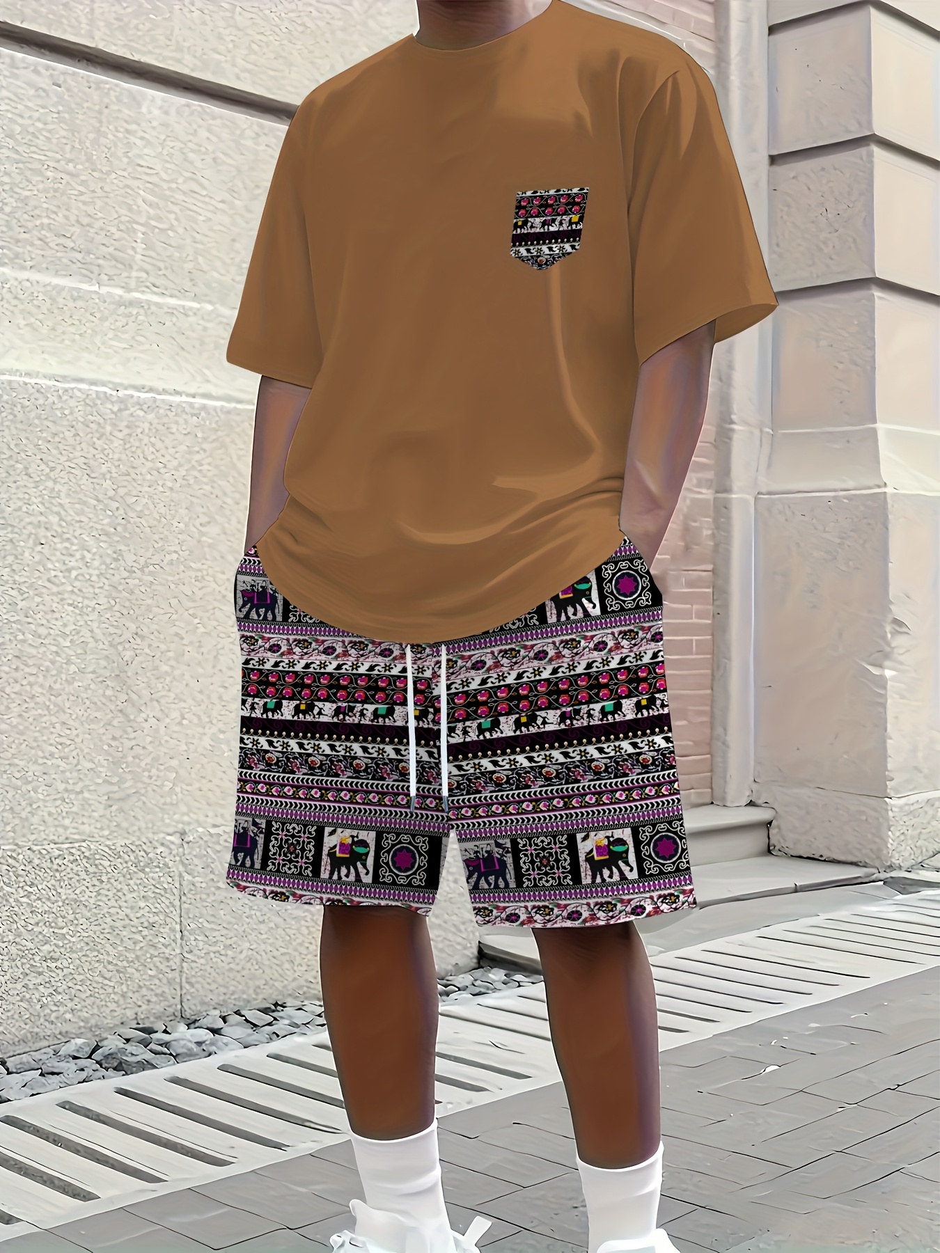 2026 Summer New Men's Short-Sl - مراجعة Ethnic Fashion Style وسعره