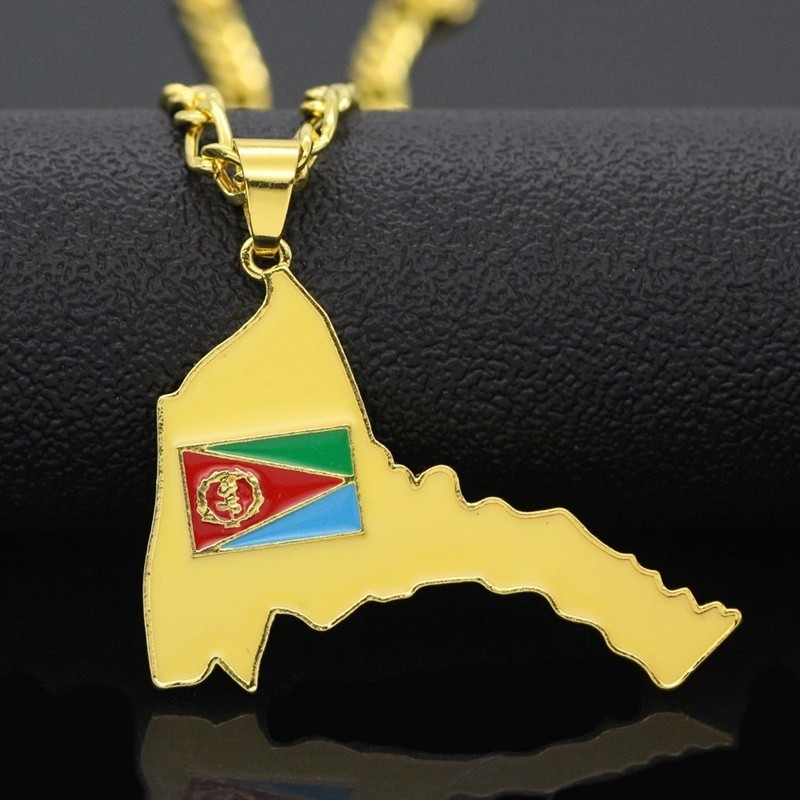 Exquisite Eritrea Map Pendant  - مراجعة Men'S Ethnic Fashion Trends وسعره