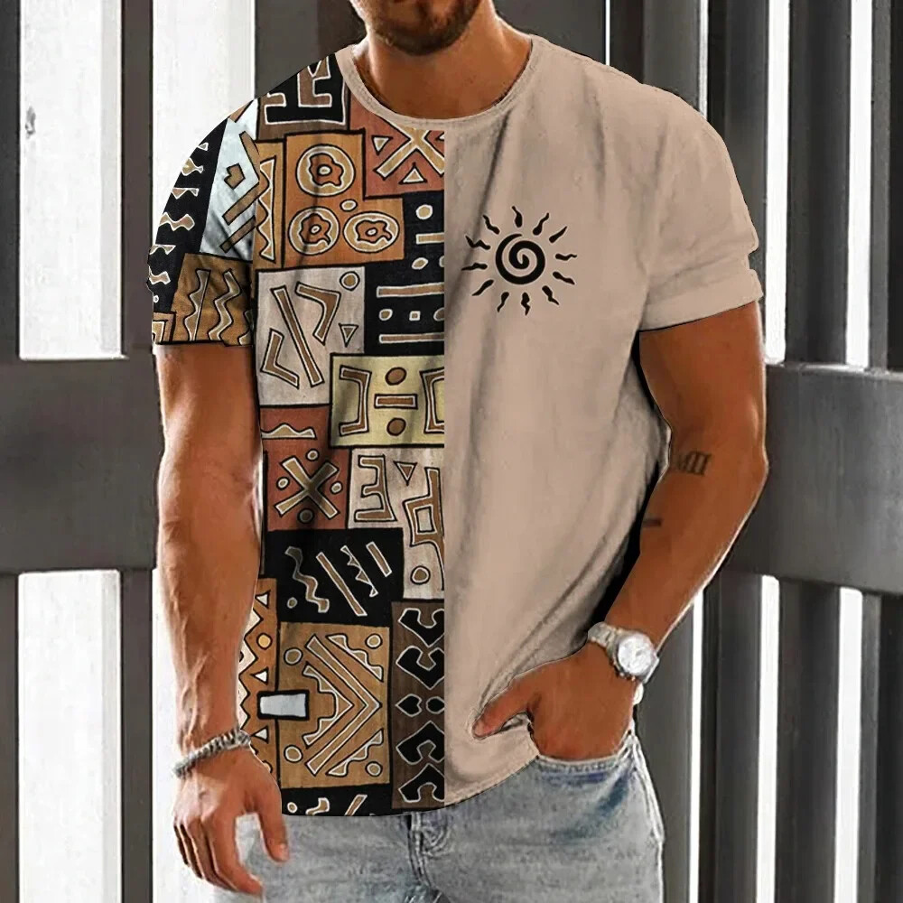 Vintage Ethnic Style Men's T-S - مراجعة Men'S Ethnic Fashion Trends وسعره