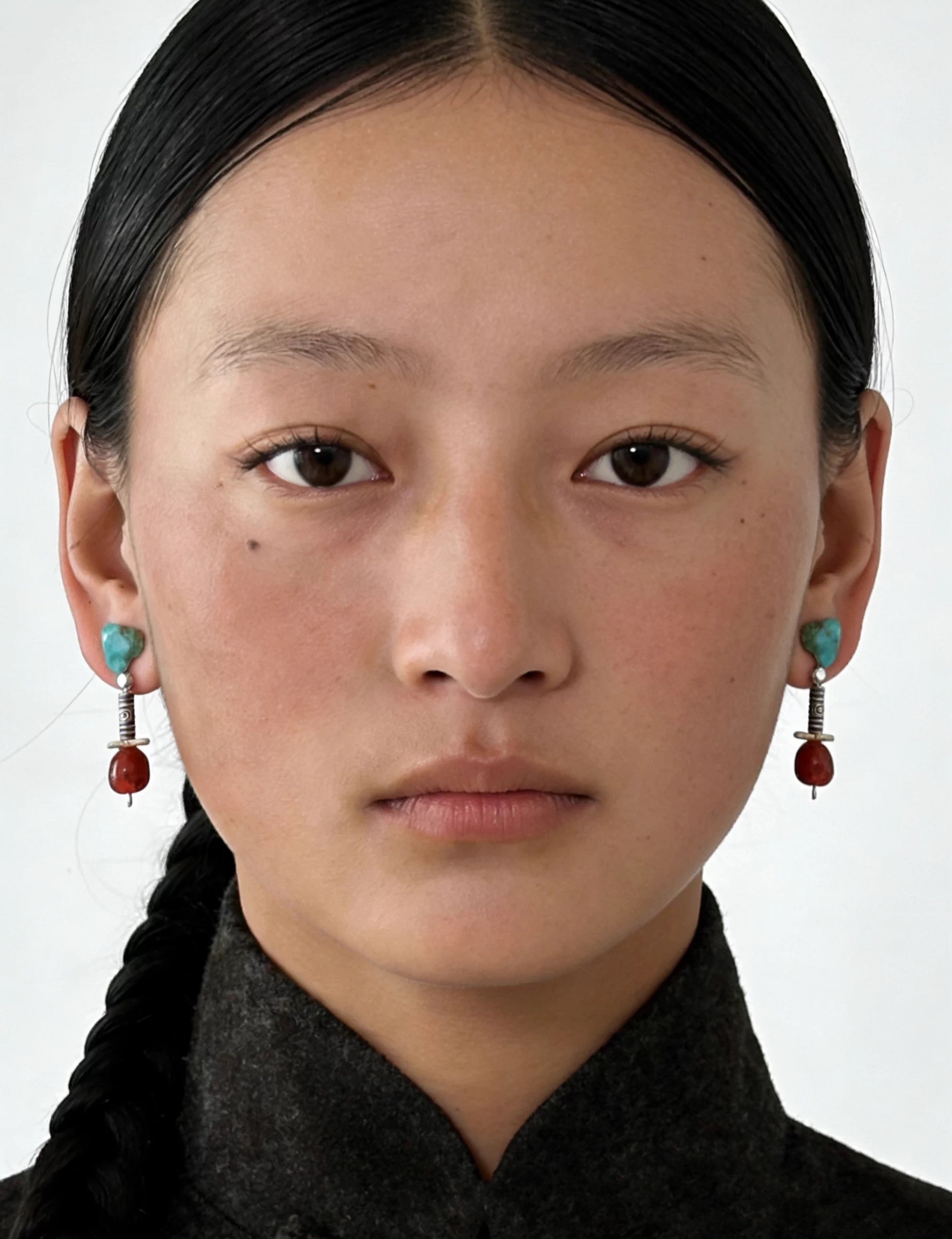 Tibetan Style Front Back Stud  - مراجعة Ethnic Wear Fashion Designer وسعره