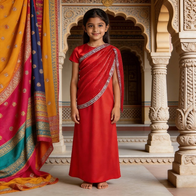Girls Indian Traditional Dress - مراجعة Ethnic Wear وسعره
