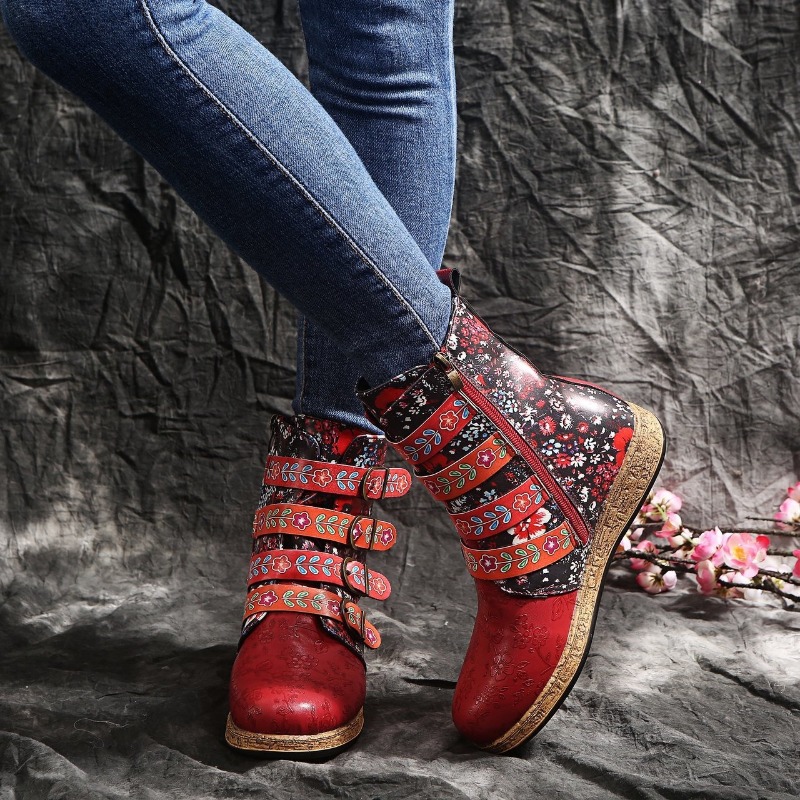 Brand Women's Boots 2026 Sprin - مراجعة Ethnic Fashion Style وسعره
