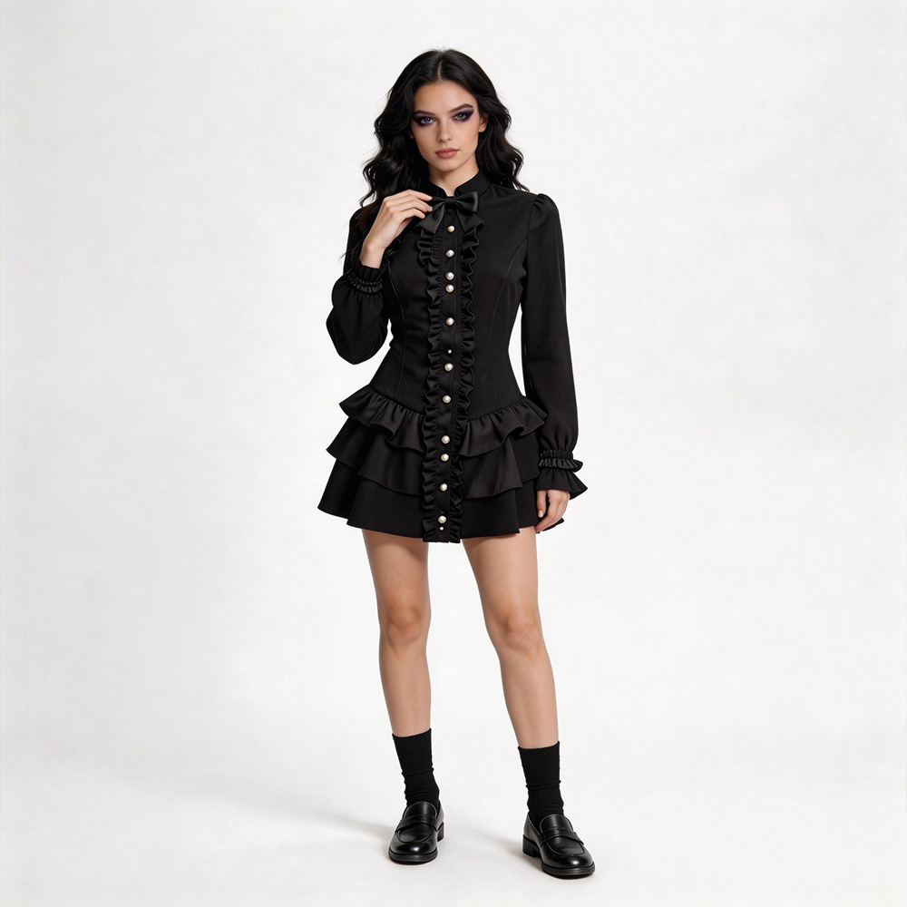 Black Gothic Short Skirt Hallo - مراجعة Ethnic Wear وسعره