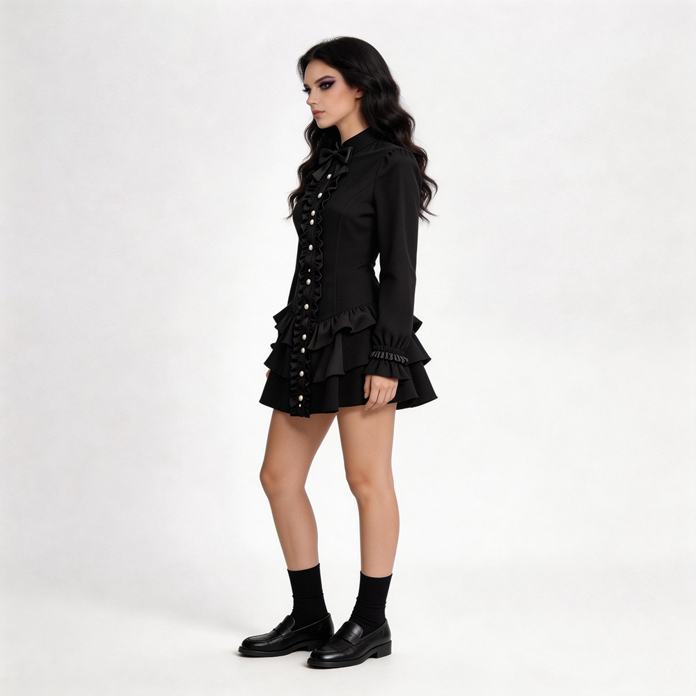 Black Gothic Short Skirt Hallo - مراجعة Ethnic Wear وسعره