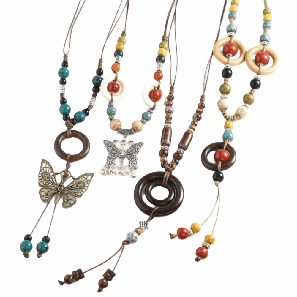 Ethnic Style Butterfly Pendant - مراجعة Ethnic Wear Fashion Designer وسعره