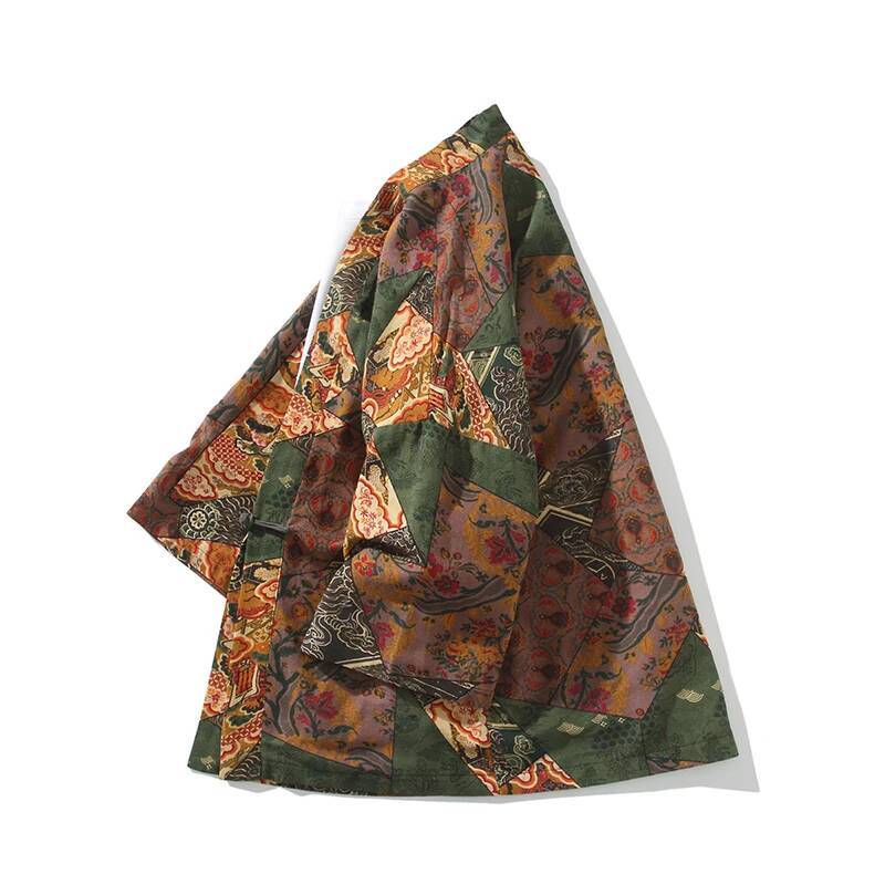 Ethnic Style Print Yukata Men  - مراجعة Ethnic Fashion Style وسعره